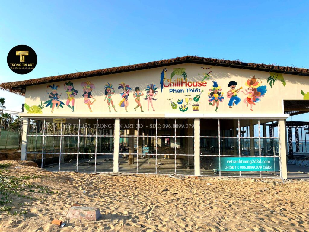 VẼ TRANH TƯỜNG 3D MỸ THUẬT TRỌNG TÍN ART