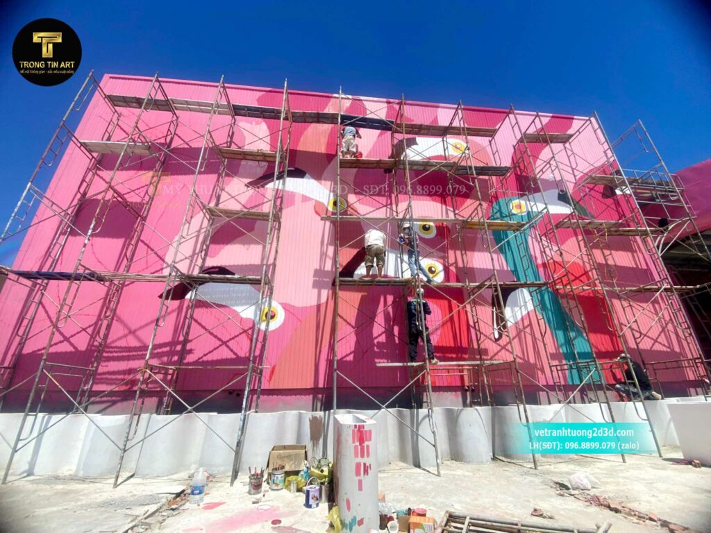 VẼ TRANH TƯỜNG 3D MỸ THUẬT TRỌNG TÍN ART