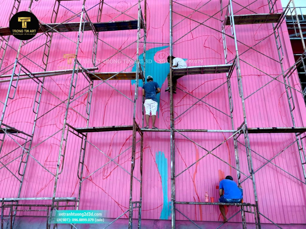 VẼ TRANH TƯỜNG 3D MỸ THUẬT TRỌNG TÍN ART