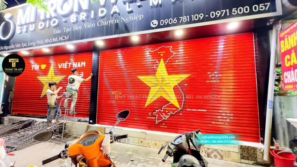 VẼ TRANH TƯỜNG 3D MỸ THUẬT TRỌNG TÍN ART