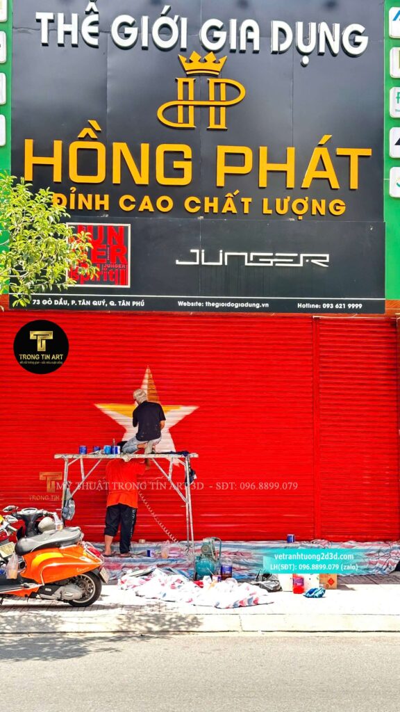 VẼ TRANH TƯỜNG 3D MỸ THUẬT TRỌNG TÍN ART