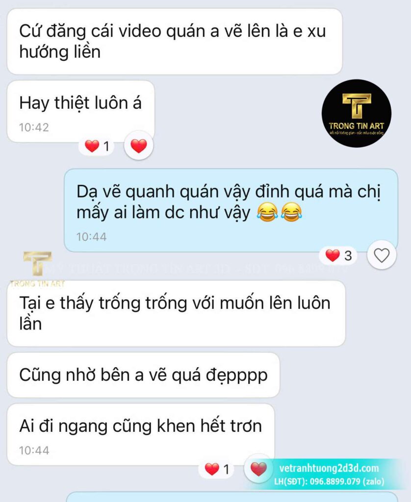 VẼ TRANH TƯỜNG 3D MỸ THUẬT TRỌNG TÍN ART