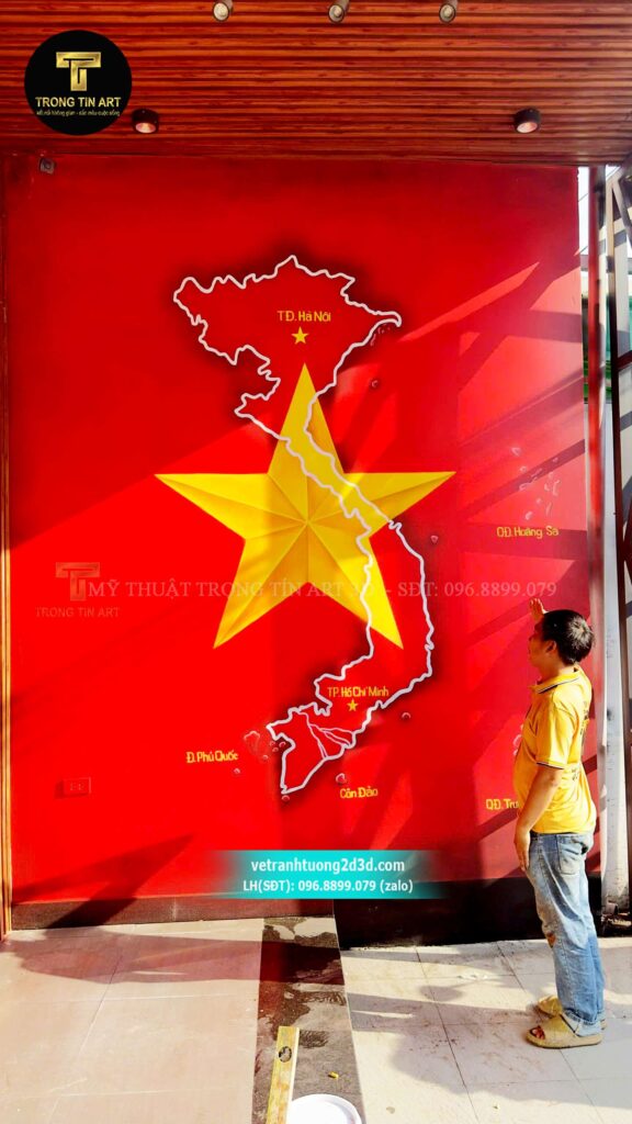 VẼ TRANH TƯỜNG 3D MỸ THUẬT TRỌNG TÍN ART