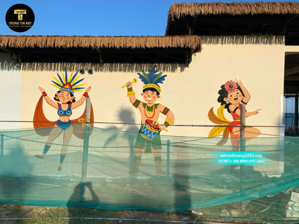 VẼ TRANH TƯỜNG 3D MỸ THUẬT TRỌNG TÍN ART