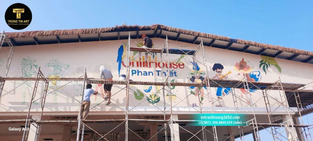 VẼ TRANH TƯỜNG 3D MỸ THUẬT TRỌNG TÍN ART