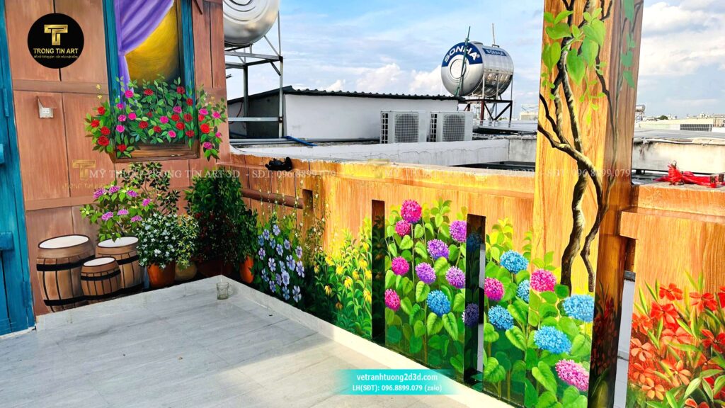 VẼ TRANH TƯỜNG 3D MỸ THUẬT TRỌNG TÍN ART