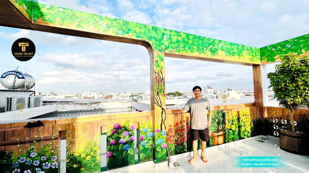 VẼ TRANH TƯỜNG 3D MỸ THUẬT TRỌNG TÍN ART