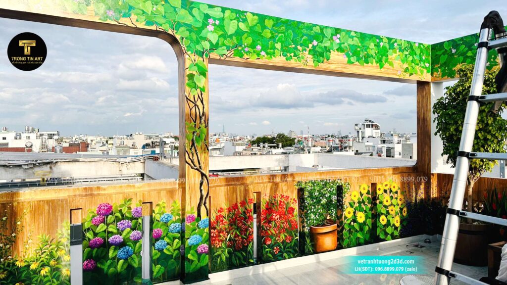 VẼ TRANH TƯỜNG 3D MỸ THUẬT TRỌNG TÍN ART