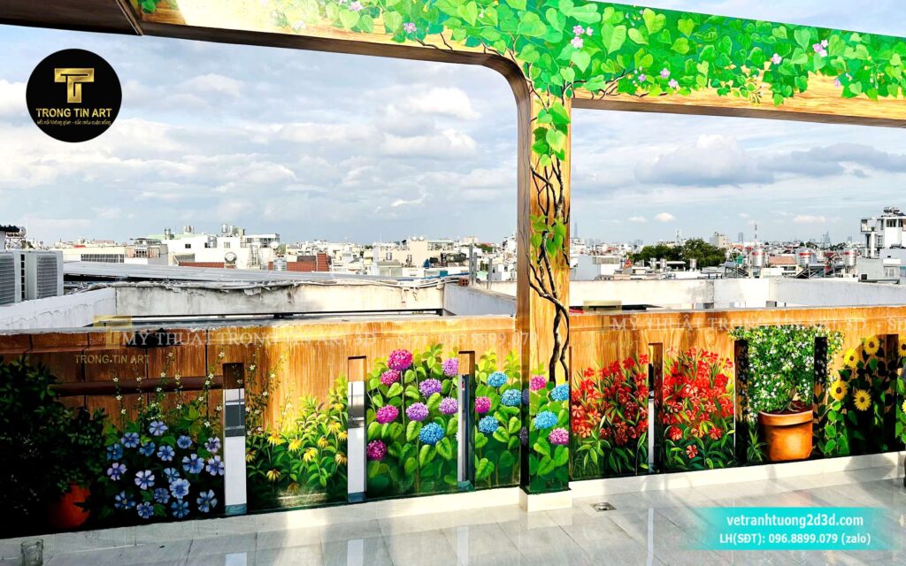 VẼ TRANH TƯỜNG 3D MỸ THUẬT TRỌNG TÍN ART