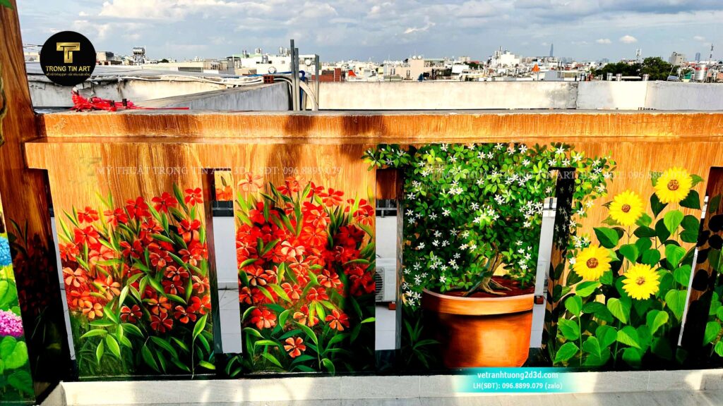 VẼ TRANH TƯỜNG 3D MỸ THUẬT TRỌNG TÍN ART