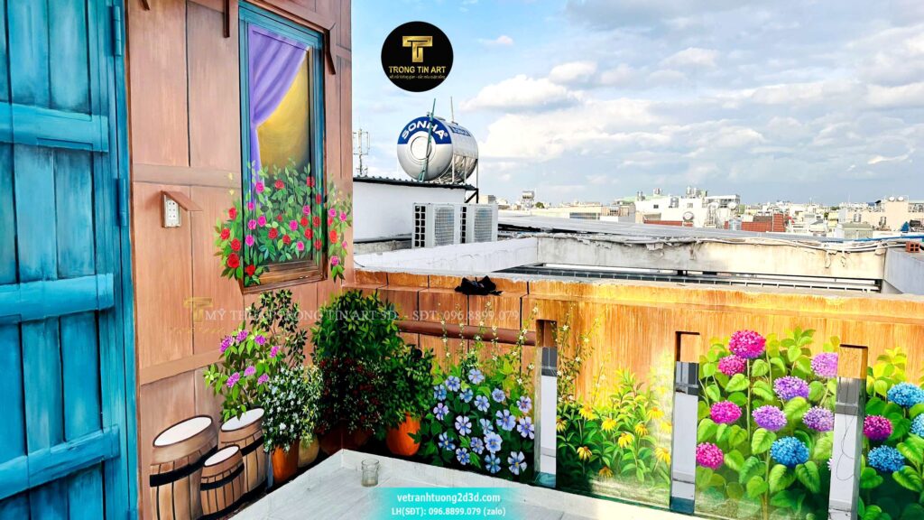 VẼ TRANH TƯỜNG 3D MỸ THUẬT TRỌNG TÍN ART