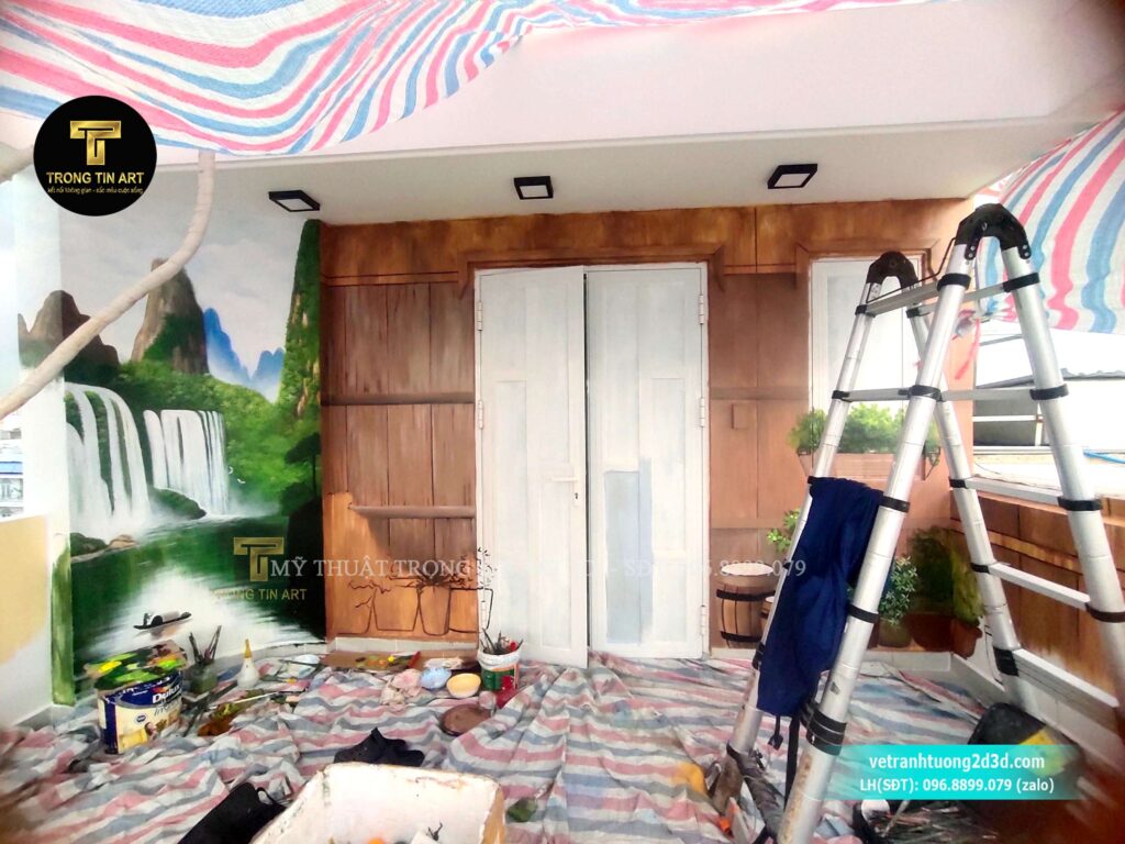 VẼ TRANH TƯỜNG 3D MỸ THUẬT TRỌNG TÍN ART