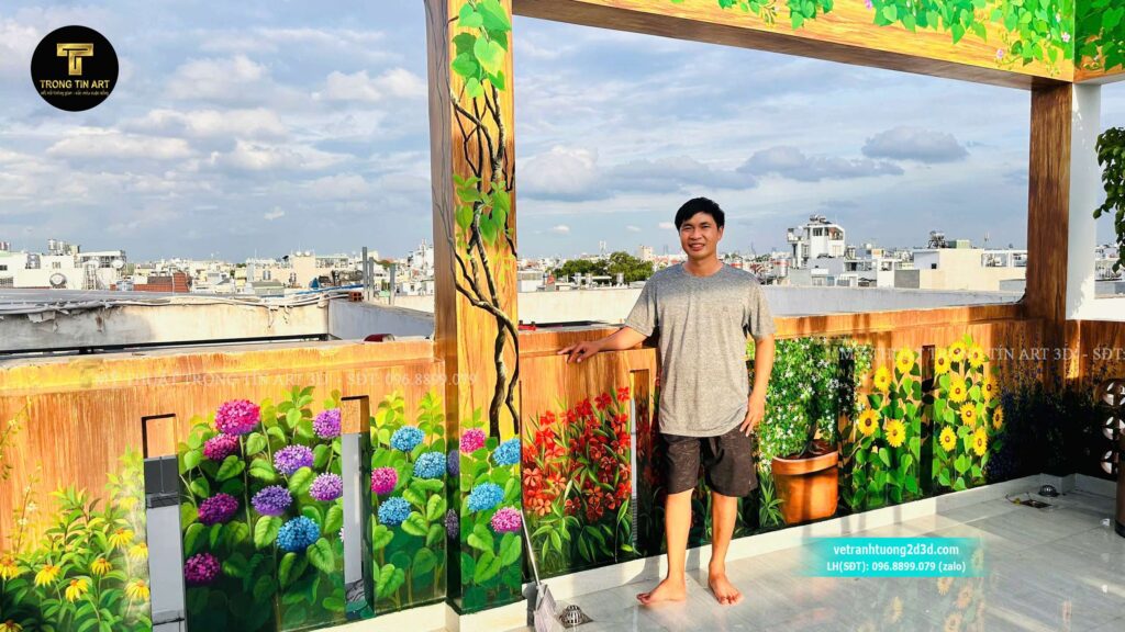 VẼ TRANH TƯỜNG 3D MỸ THUẬT TRỌNG TÍN ART