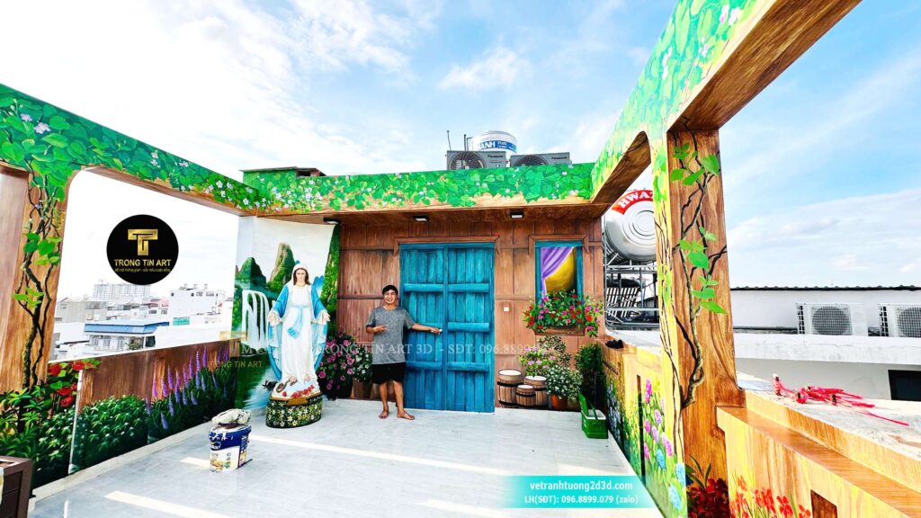 VẼ TRANH TƯỜNG 3D MỸ THUẬT TRỌNG TÍN ART