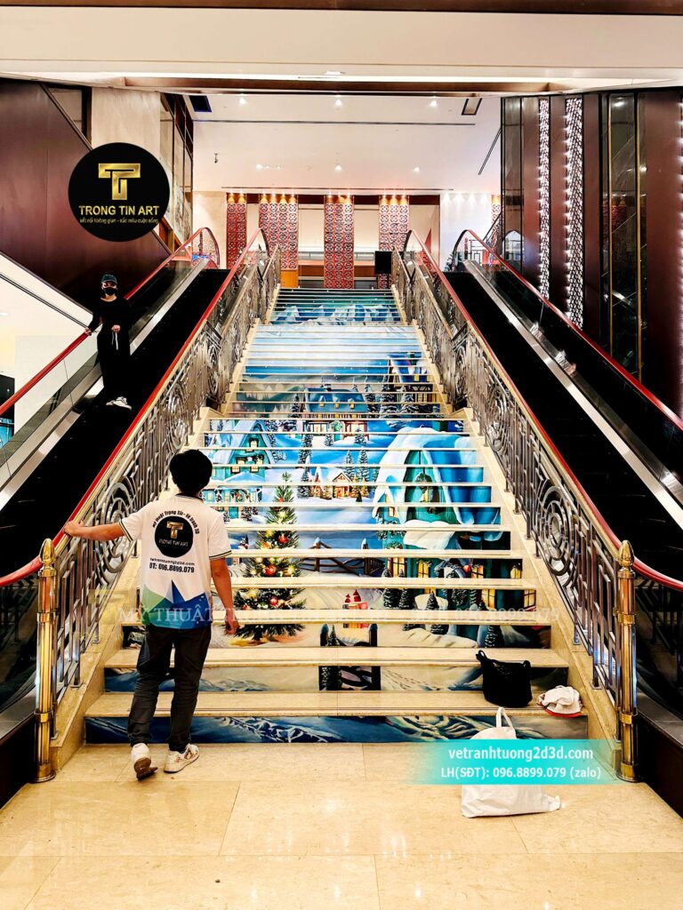 VẼ TRANH TƯỜNG 3D MỸ THUẬT TRỌNG TÍN ART