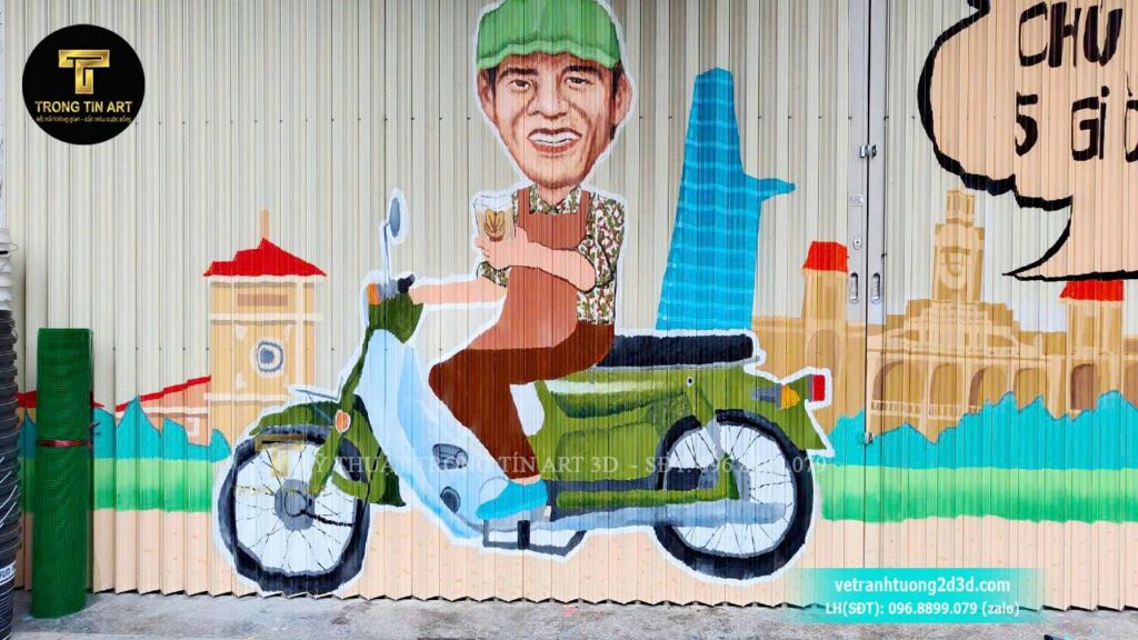 VẼ TRANH TƯỜNG 3D MỸ THUẬT TRỌNG TÍN ART