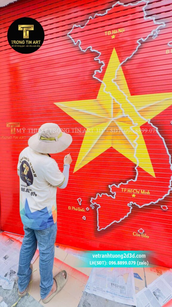 VẼ TRANH TƯỜNG 3D MỸ THUẬT TRỌNG TÍN ART