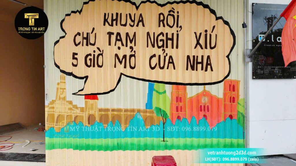 VẼ TRANH TƯỜNG 3D MỸ THUẬT TRỌNG TÍN ART