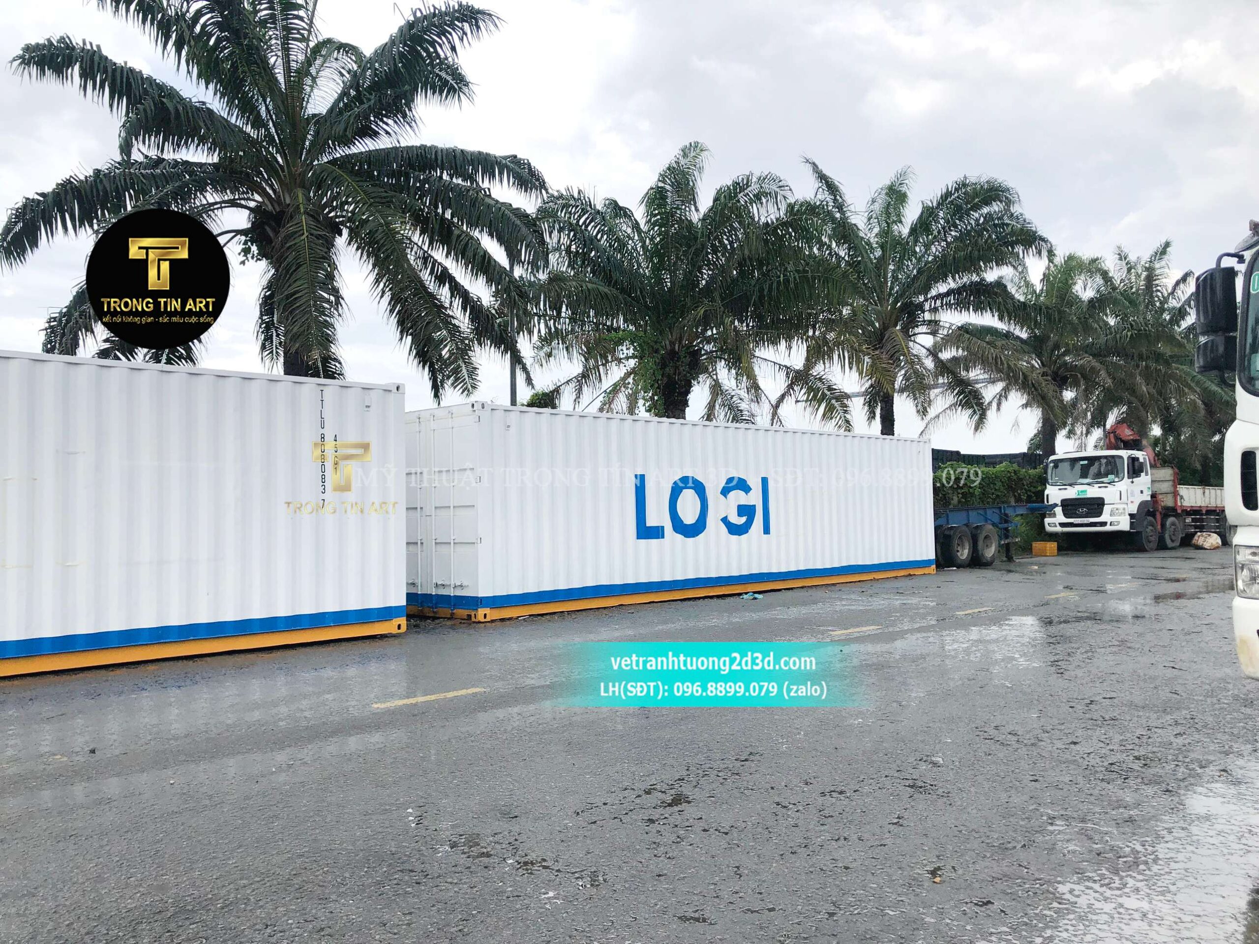 vẽ logo lên container,dịch vụ vẽ logo container,vẽ logo doanh nghiệp trên container,vẽ tranh logo công ty,vẽ tranh lên container