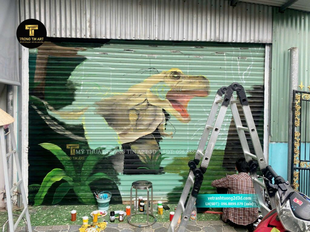 VẼ TRANH TƯỜNG 3D MỸ THUẬT TRỌNG TÍN ART