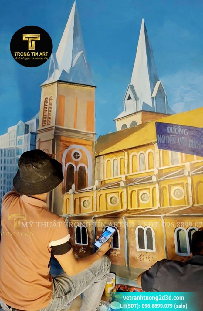 VẼ TRANH TƯỜNG 3D MỸ THUẬT TRỌNG TÍN ART