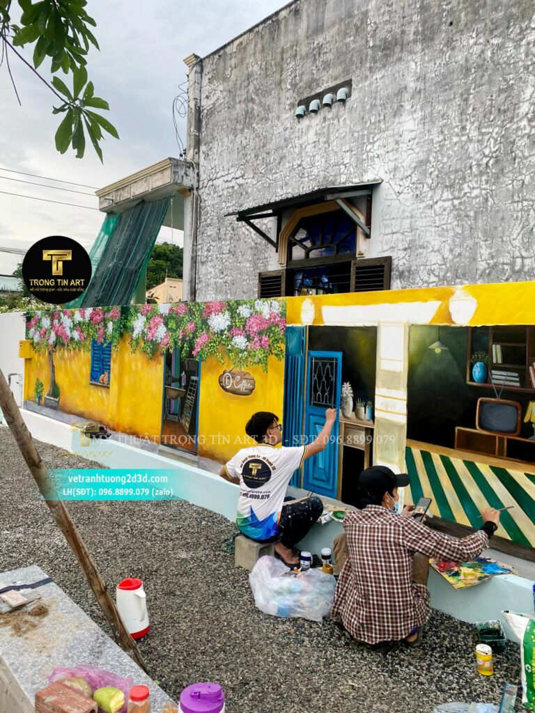 VẼ TRANH TƯỜNG 3D MỸ THUẬT TRỌNG TÍN ART