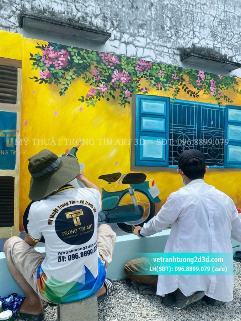 VẼ TRANH TƯỜNG 3D MỸ THUẬT TRỌNG TÍN ART