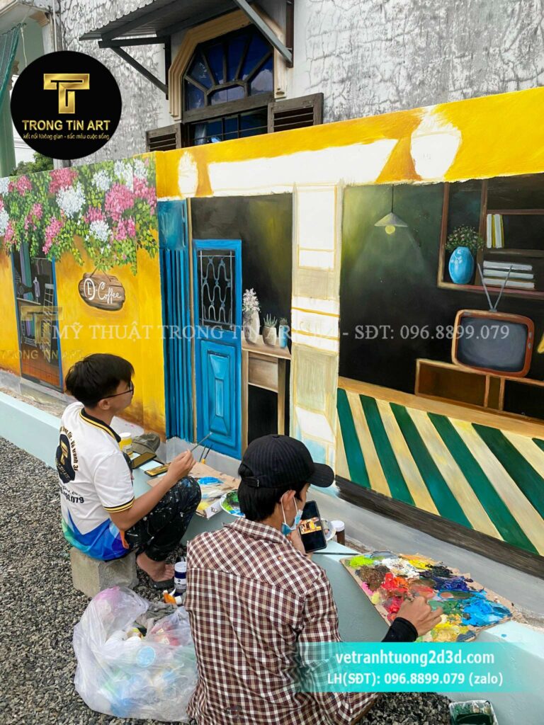 VẼ TRANH TƯỜNG 3D MỸ THUẬT TRỌNG TÍN ART