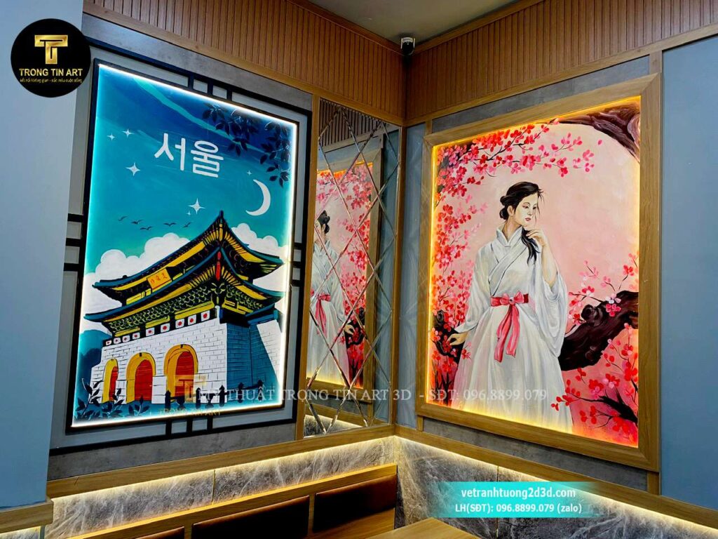 VẼ TRANH TƯỜNG 3D MỸ THUẬT TRỌNG TÍN ART