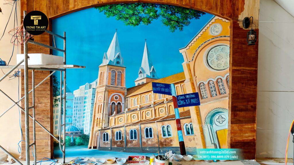 VẼ TRANH TƯỜNG 3D MỸ THUẬT TRỌNG TÍN ART
