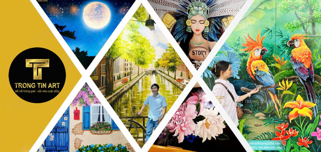 VẼ TRANH TƯỜNG 3D MỸ THUẬT TRỌNG TÍN ART