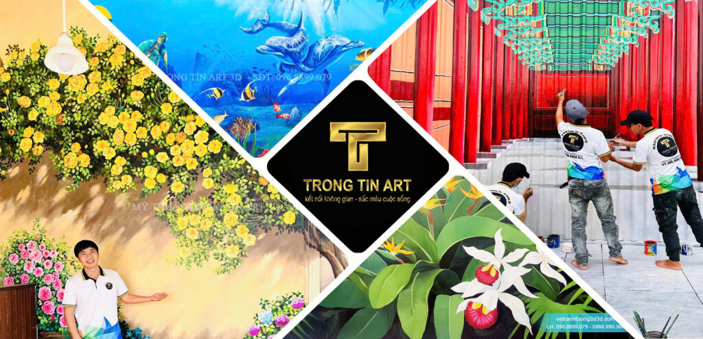 VẼ TRANH TƯỜNG 3D MỸ THUẬT TRỌNG TÍN ART