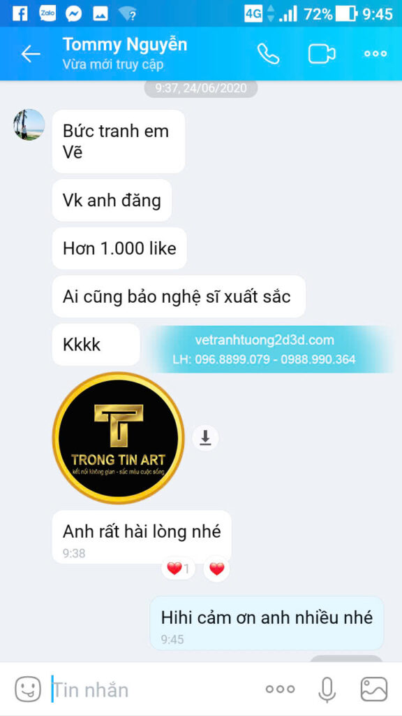 VẼ TRANH TƯỜNG 3D MỸ THUẬT TRỌNG TÍN ART