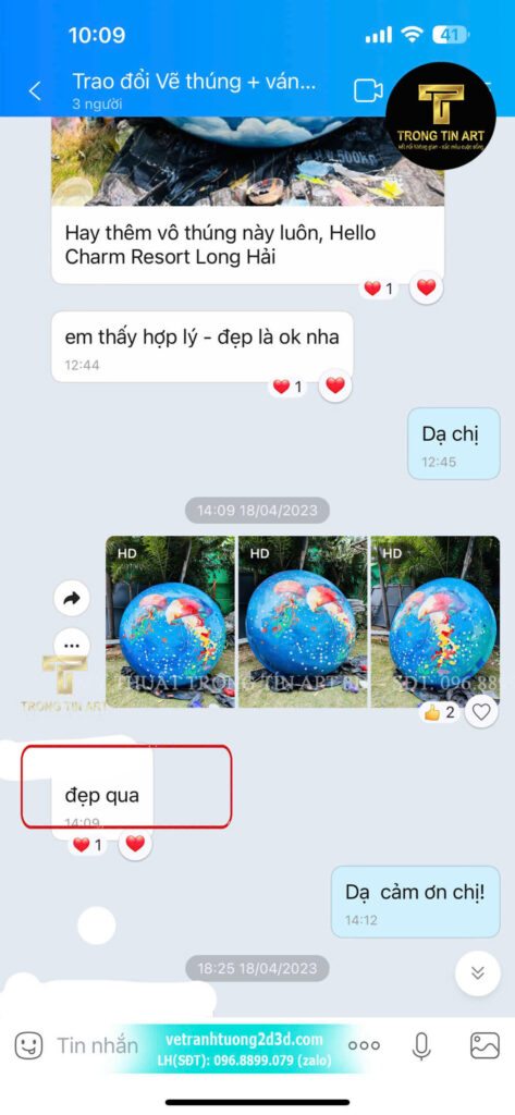 VẼ TRANH TƯỜNG 3D MỸ THUẬT TRỌNG TÍN ART