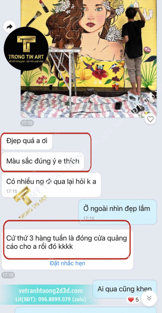 VẼ TRANH TƯỜNG 3D MỸ THUẬT TRỌNG TÍN ART