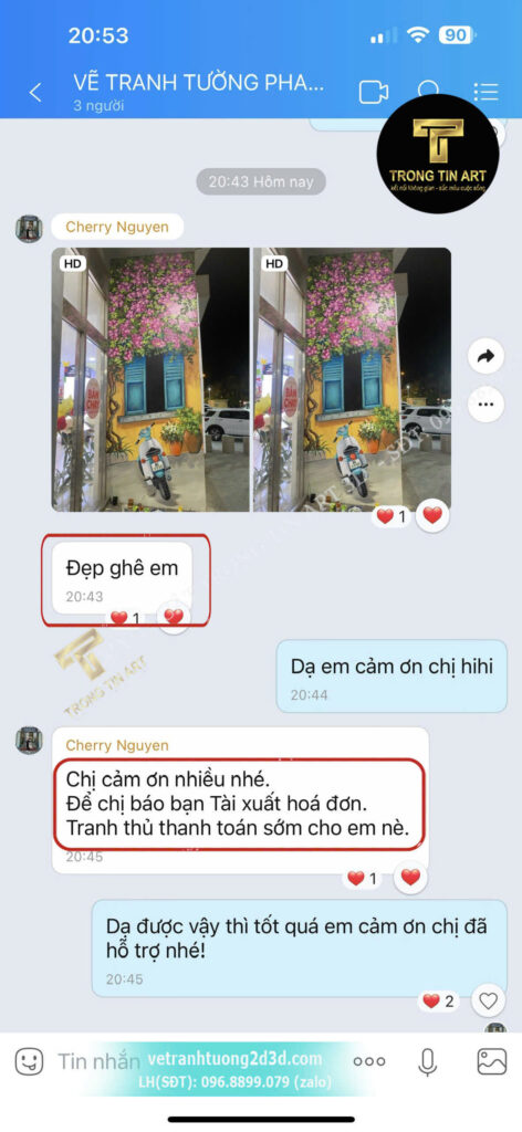 VẼ TRANH TƯỜNG 3D MỸ THUẬT TRỌNG TÍN ART
