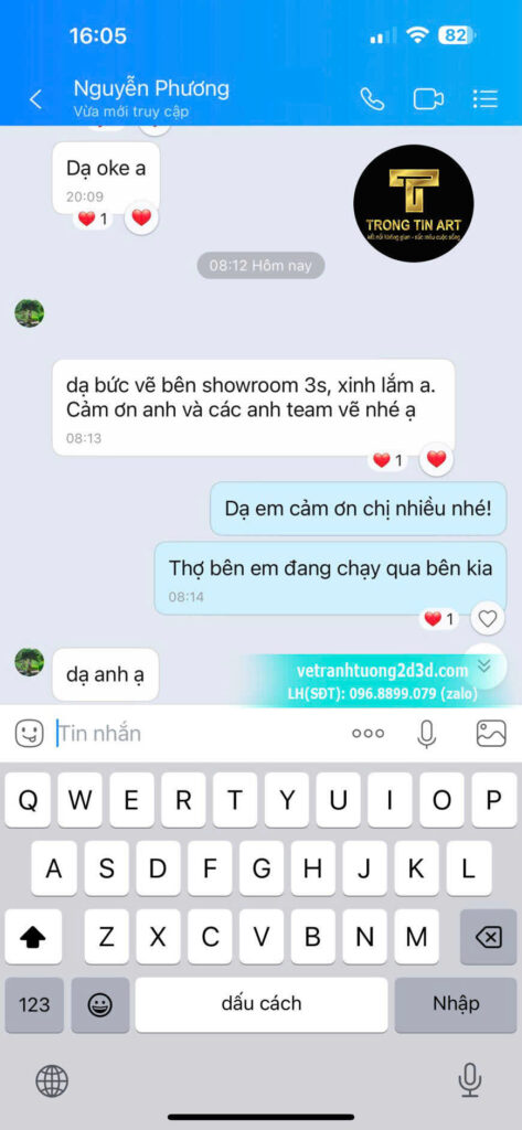 VẼ TRANH TƯỜNG 3D MỸ THUẬT TRỌNG TÍN ART