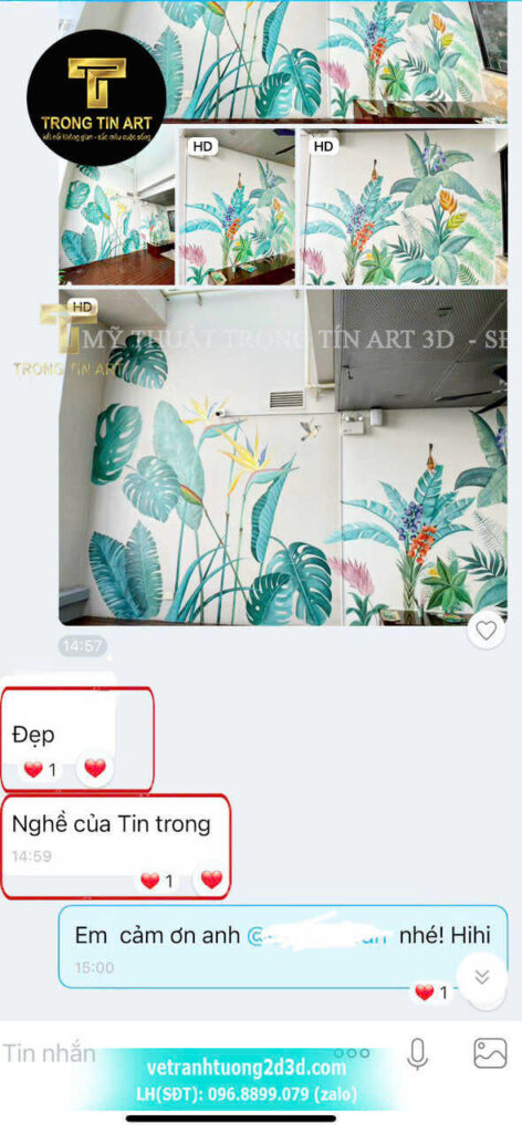 VẼ TRANH TƯỜNG 3D MỸ THUẬT TRỌNG TÍN ART