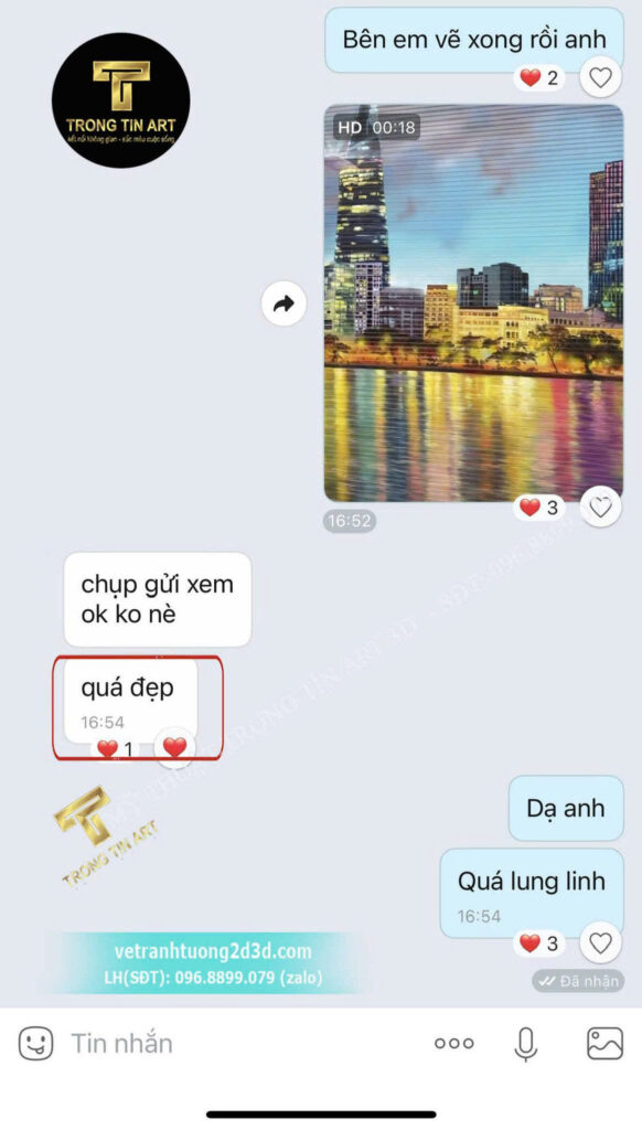 VẼ TRANH TƯỜNG 3D MỸ THUẬT TRỌNG TÍN ART