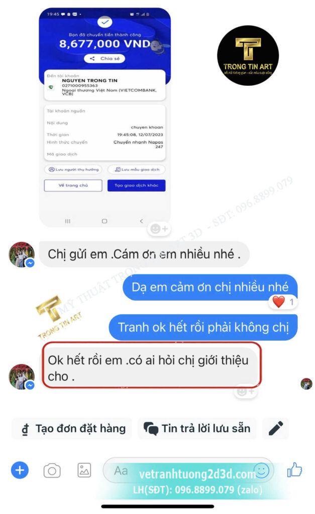 VẼ TRANH TƯỜNG 3D MỸ THUẬT TRỌNG TÍN ART