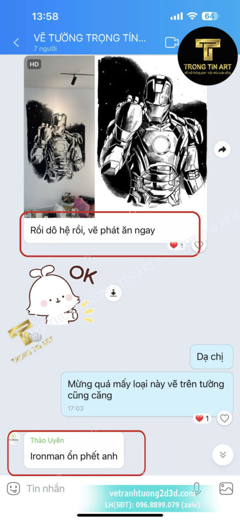 VẼ TRANH TƯỜNG 3D MỸ THUẬT TRỌNG TÍN ART