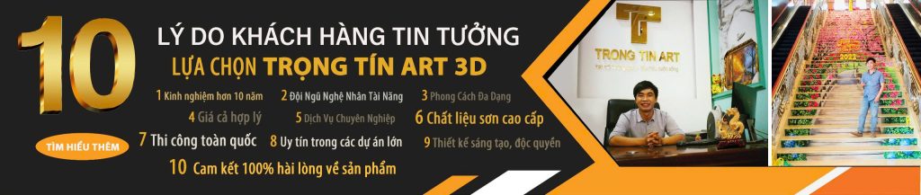 VẼ TRANH TƯỜNG 3D MỸ THUẬT TRỌNG TÍN ART