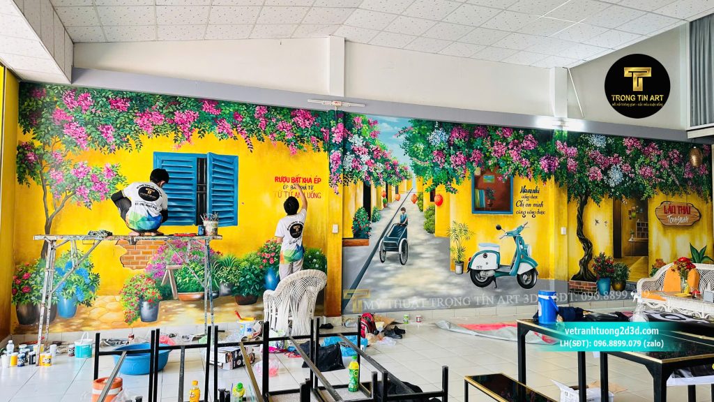 VẼ TRANH TƯỜNG 3D MỸ THUẬT TRỌNG TÍN ART