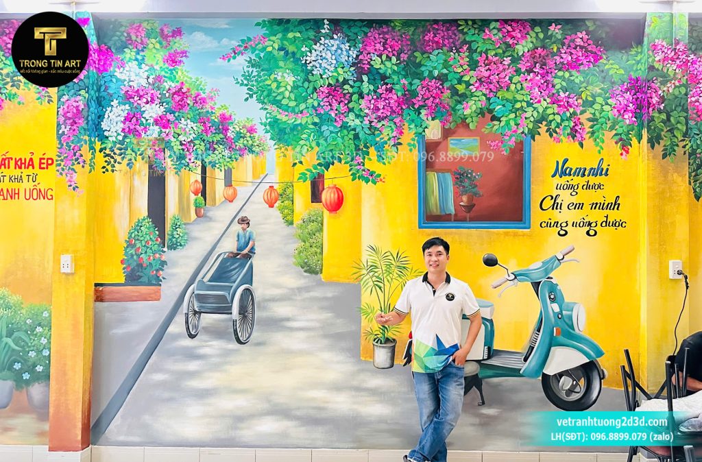 VẼ TRANH TƯỜNG 3D MỸ THUẬT TRỌNG TÍN ART