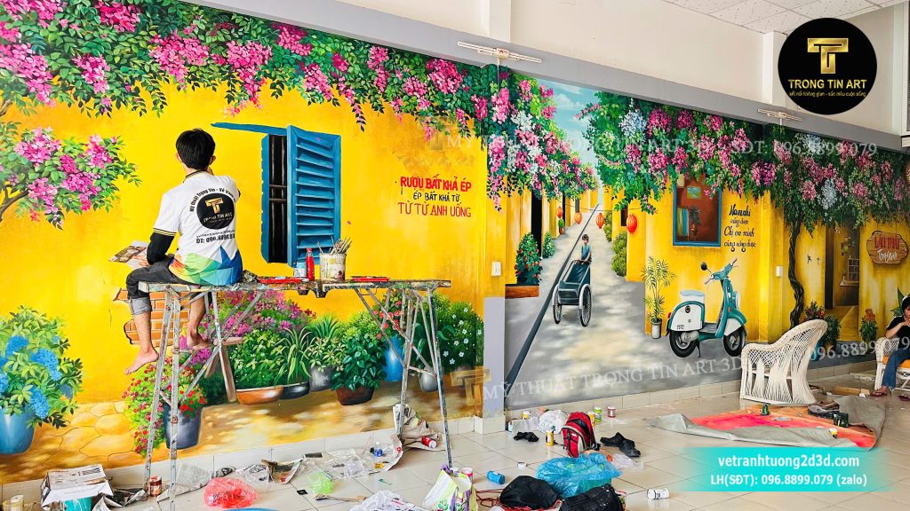 VẼ TRANH TƯỜNG 3D MỸ THUẬT TRỌNG TÍN ART