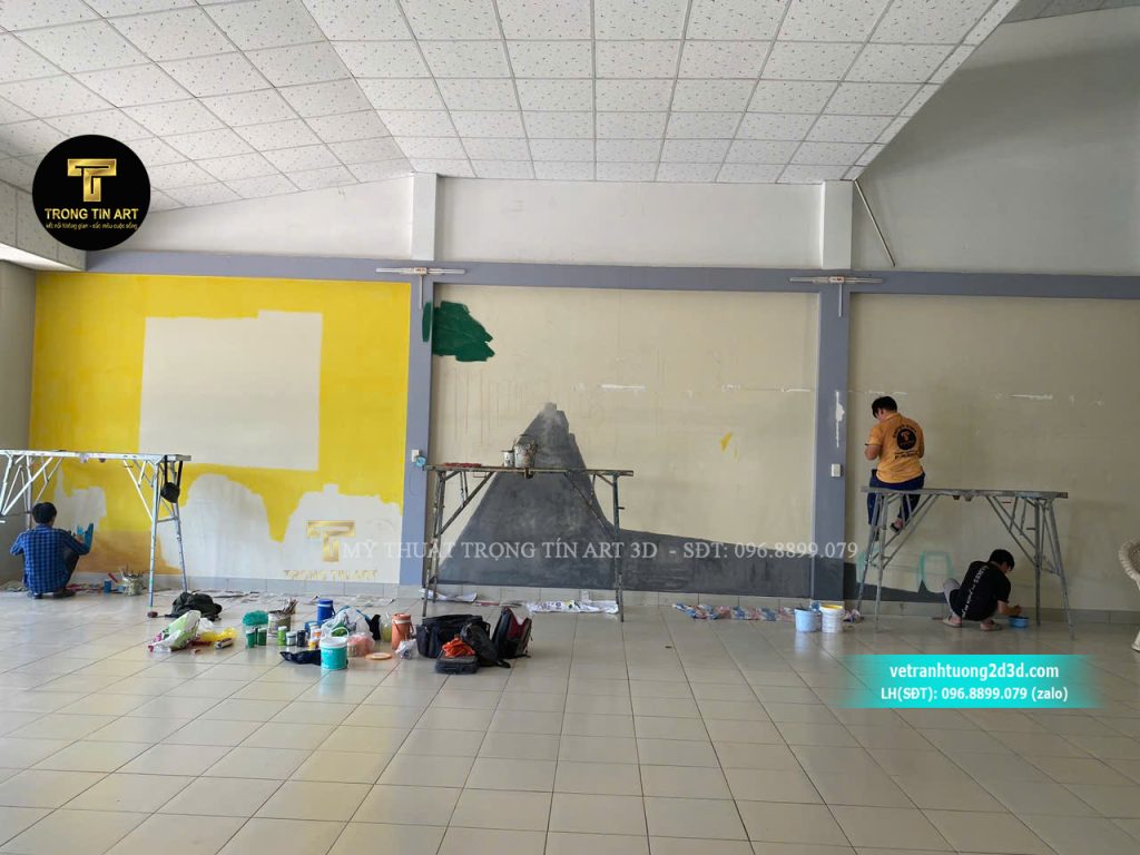 VẼ TRANH TƯỜNG 3D MỸ THUẬT TRỌNG TÍN ART