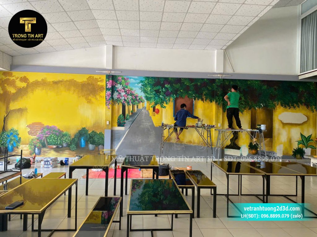 VẼ TRANH TƯỜNG 3D MỸ THUẬT TRỌNG TÍN ART