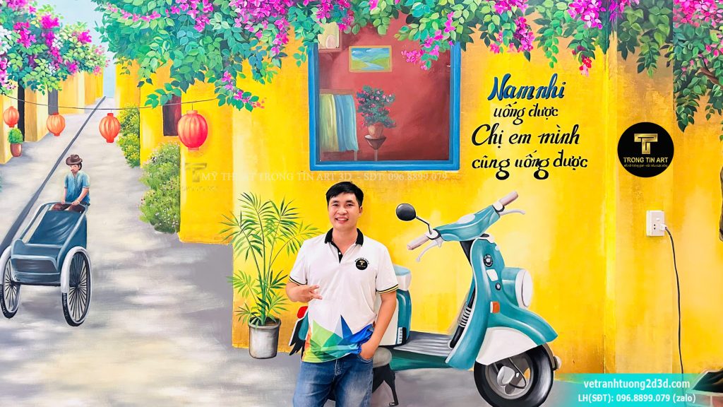 VẼ TRANH TƯỜNG 3D MỸ THUẬT TRỌNG TÍN ART