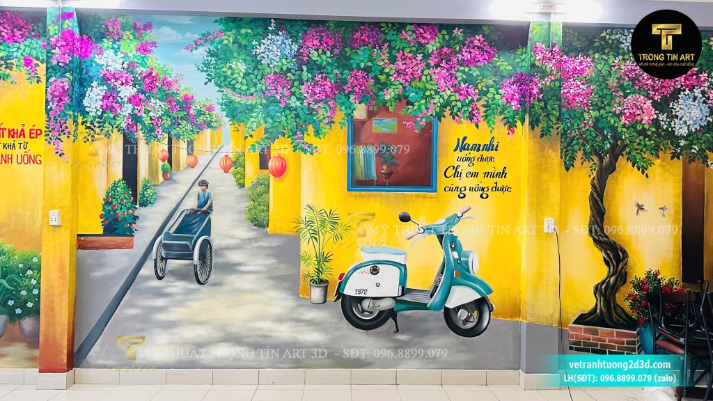 VẼ TRANH TƯỜNG 3D MỸ THUẬT TRỌNG TÍN ART