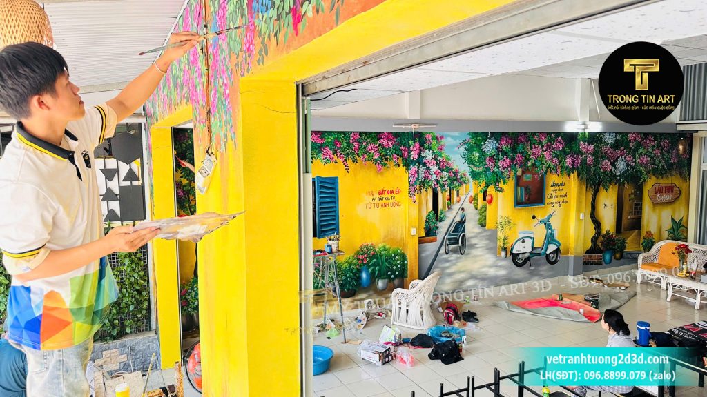 VẼ TRANH TƯỜNG 3D MỸ THUẬT TRỌNG TÍN ART